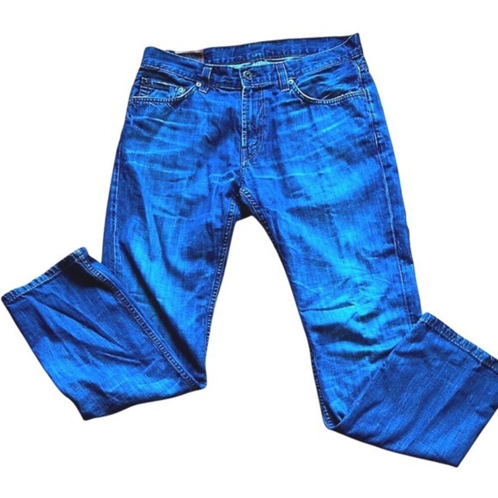 J Brand Walker Relaxed Straight Jeans Men's 33x42 Medium Wash Blue Denim Tall